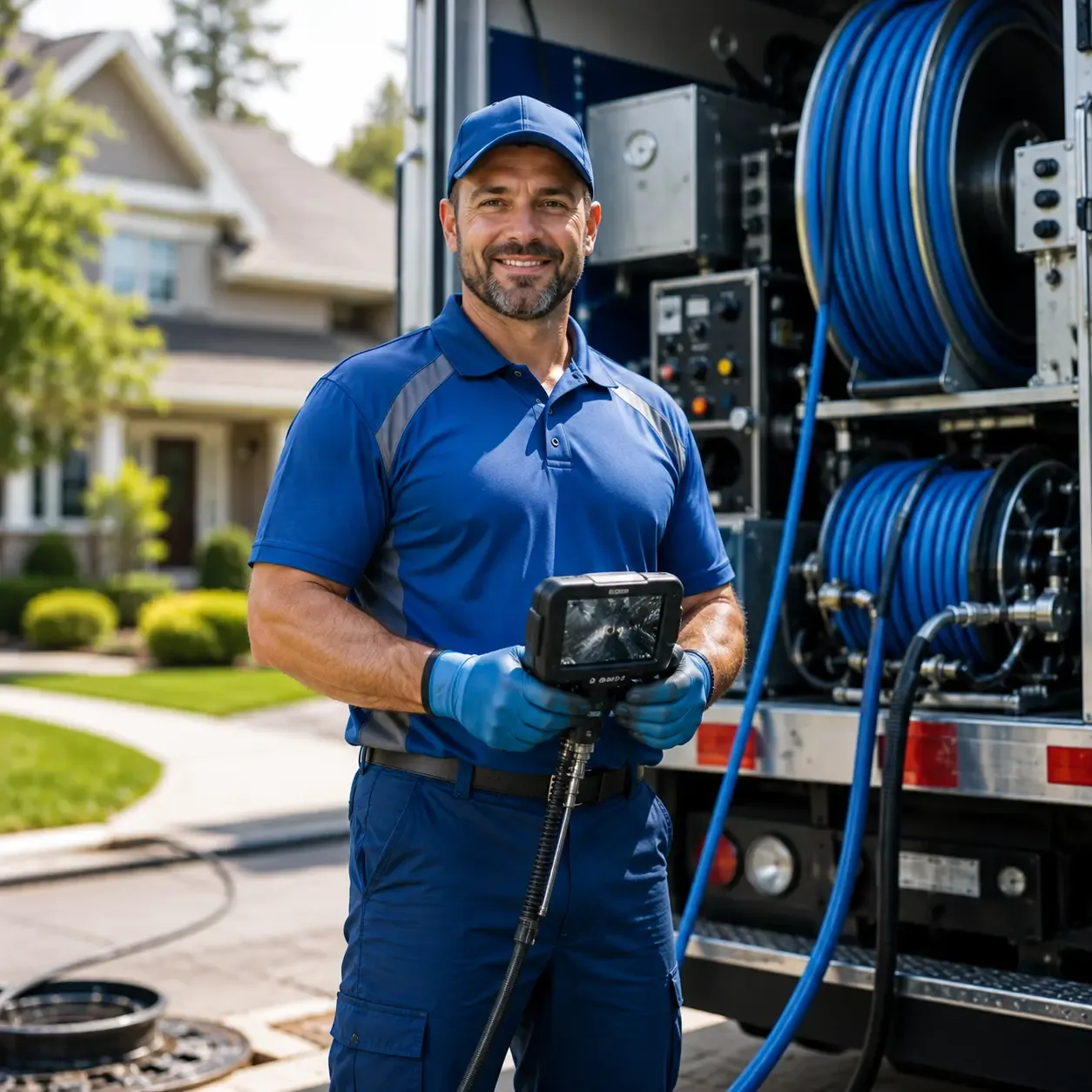 Local outdoor drain cleaning specialists in Weston, MI